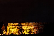 Slavs castle Raddusch at night - (Reconstruction)