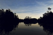 Sternenhimmel ueber einem See