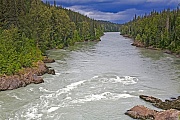 Der Fluss Nass in British Columbia, British Columbia  -  Kanada, Nass-River in British Columbia