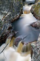 Ein Wildbach mit kleinen Wasserfaellen in Schweden, Fulufjaellet-Nationalpark  -  Dalarnas Laen  -  Schweden, Mountain torrent with small waterfalls in Sweden