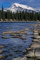 Athabasca River und Mt. Hardisty, Jasper Nationalpark  -  Kanada, Athabasca River and Mt. Hardisty