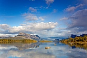 Blick vom Laitaure auf den Tjakelli, Nammatj und Skierffe, Sarek-Nationalpark  -  Norrbottens Laen, View from lake Laitaure to Tjakelli, Nammatj and Skierffe