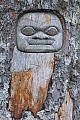 Tlingit-Indianer, sie selbst nennen sich Lingit  -  (Das Symbol bedeutet - Der Bote oder Waechter), A KAX ADELIX SITEE, Tlingit, their name for themselves is Lingit  -  (This symbol means - The Messenger or Sentry)