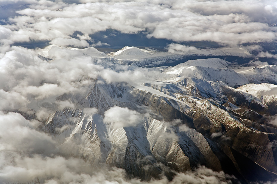 Luftaufnahme der Brooks-Bergkette, Alaska  -  USA, Aerial photograph of the Brooks Range